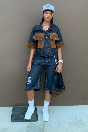 women's optimus denim two piece 2